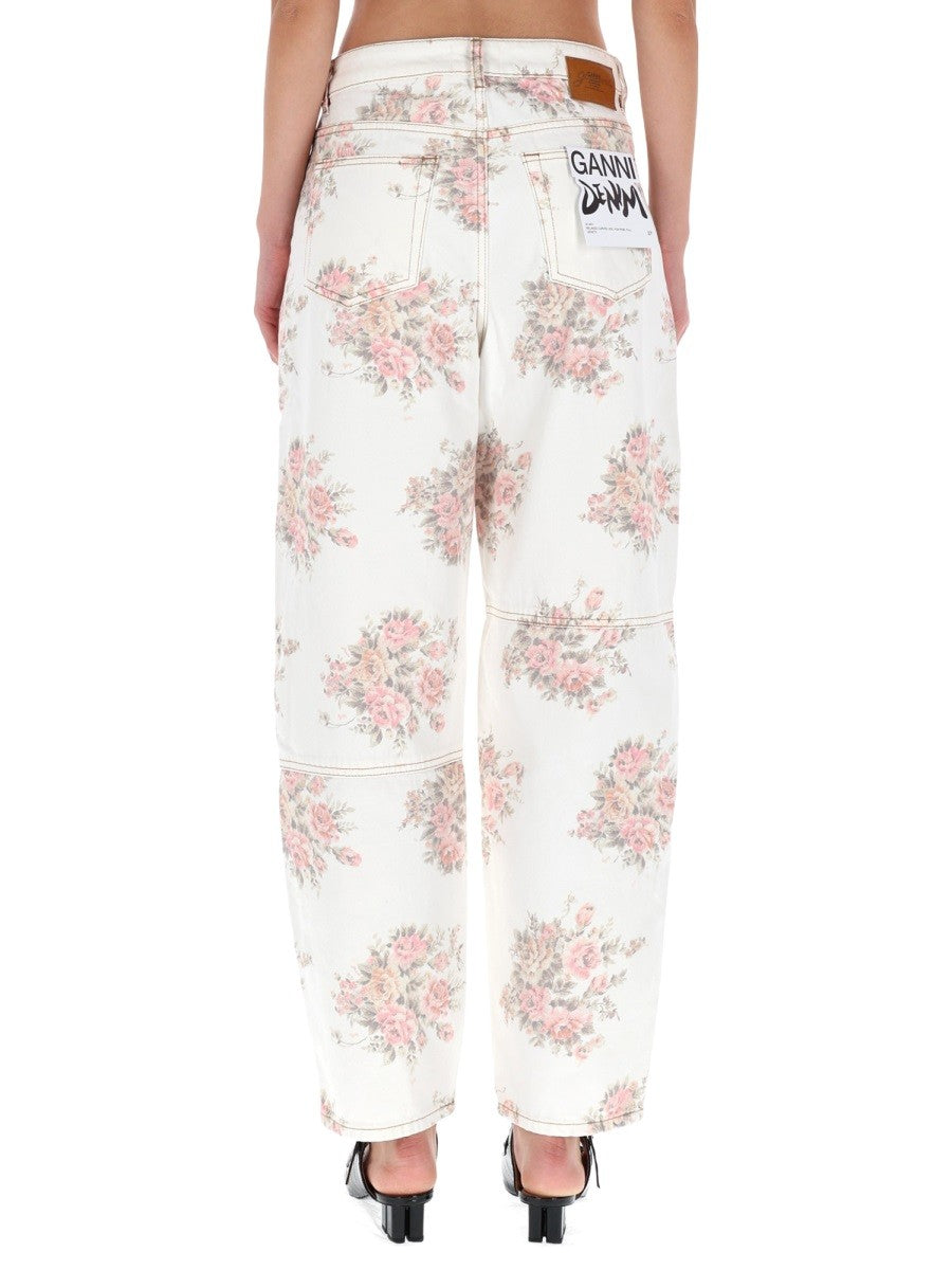 GANNI FLOWER JEANS