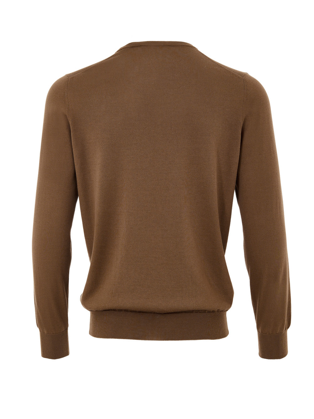 Brown Gran Sasso Silk Blend Crewneck Sweater