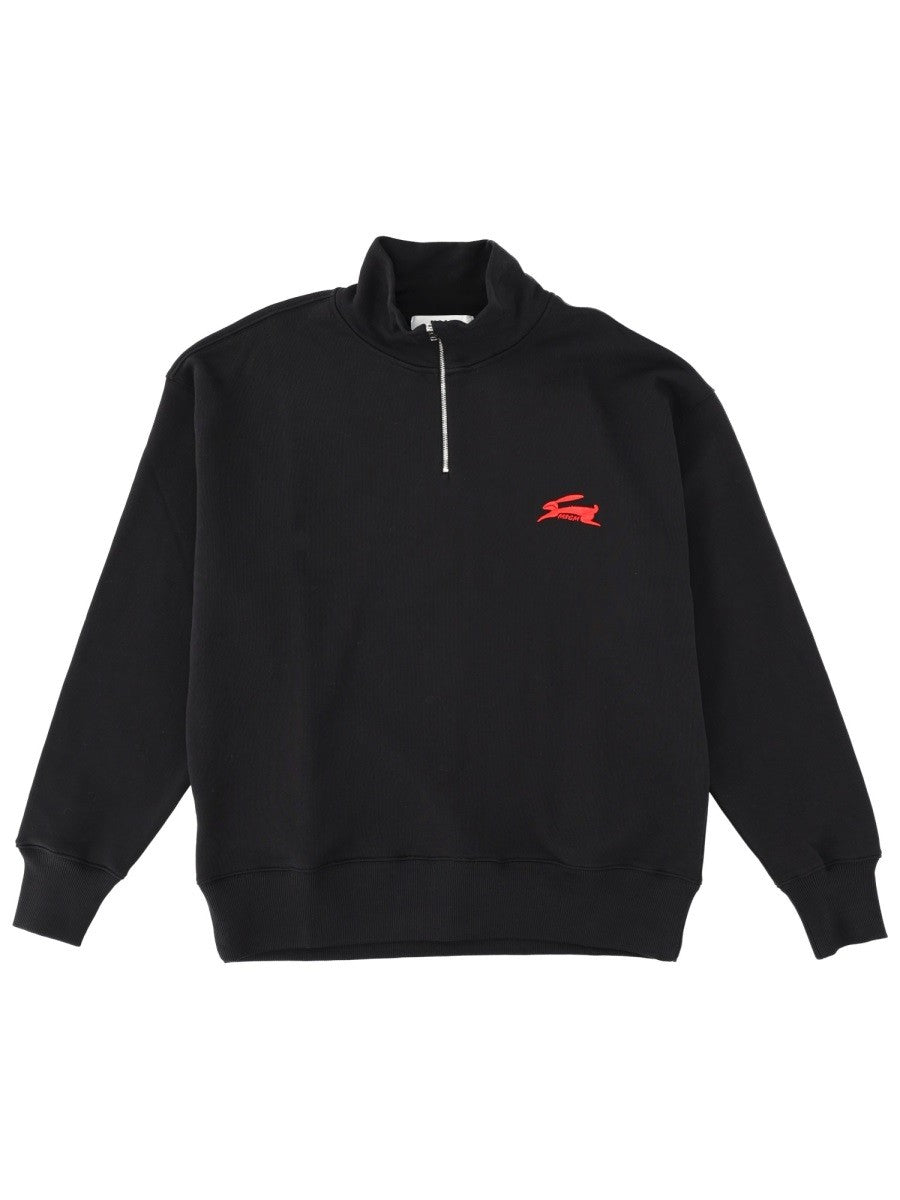 msgm "FOLLOW THE RABBIT" SWEATSHIRT
