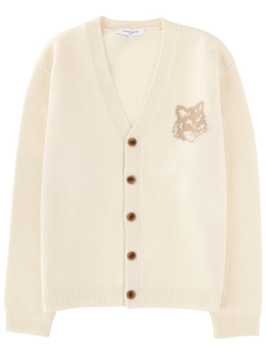 Maison Kitsune "FOX HEAD" CARDIGAN