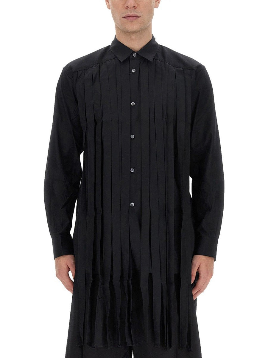 COMME DES GARCONS SHIRT FRINGED SHIRT