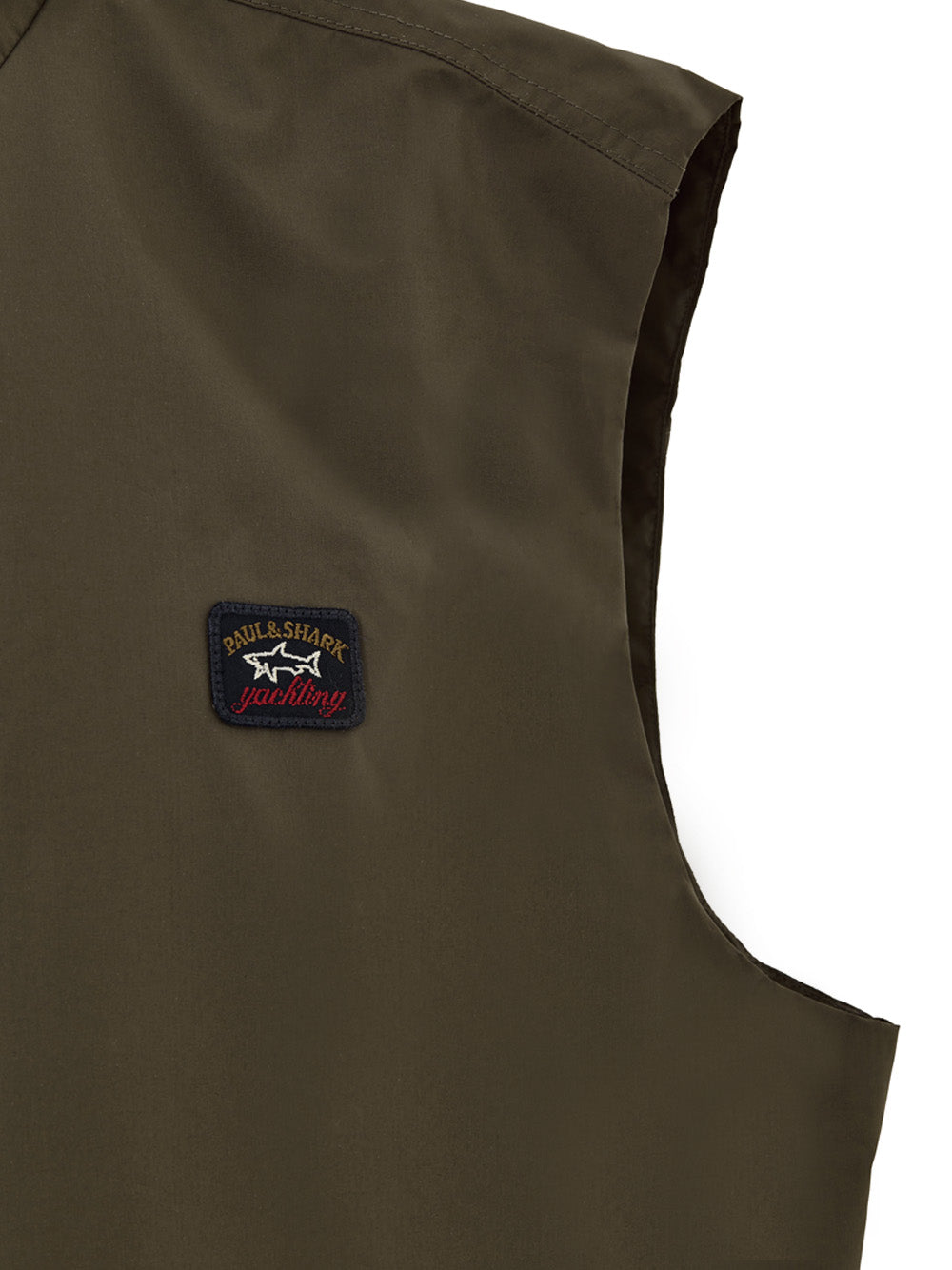 Paul & Shark Green Technical Fabric Sleeveless Jacket