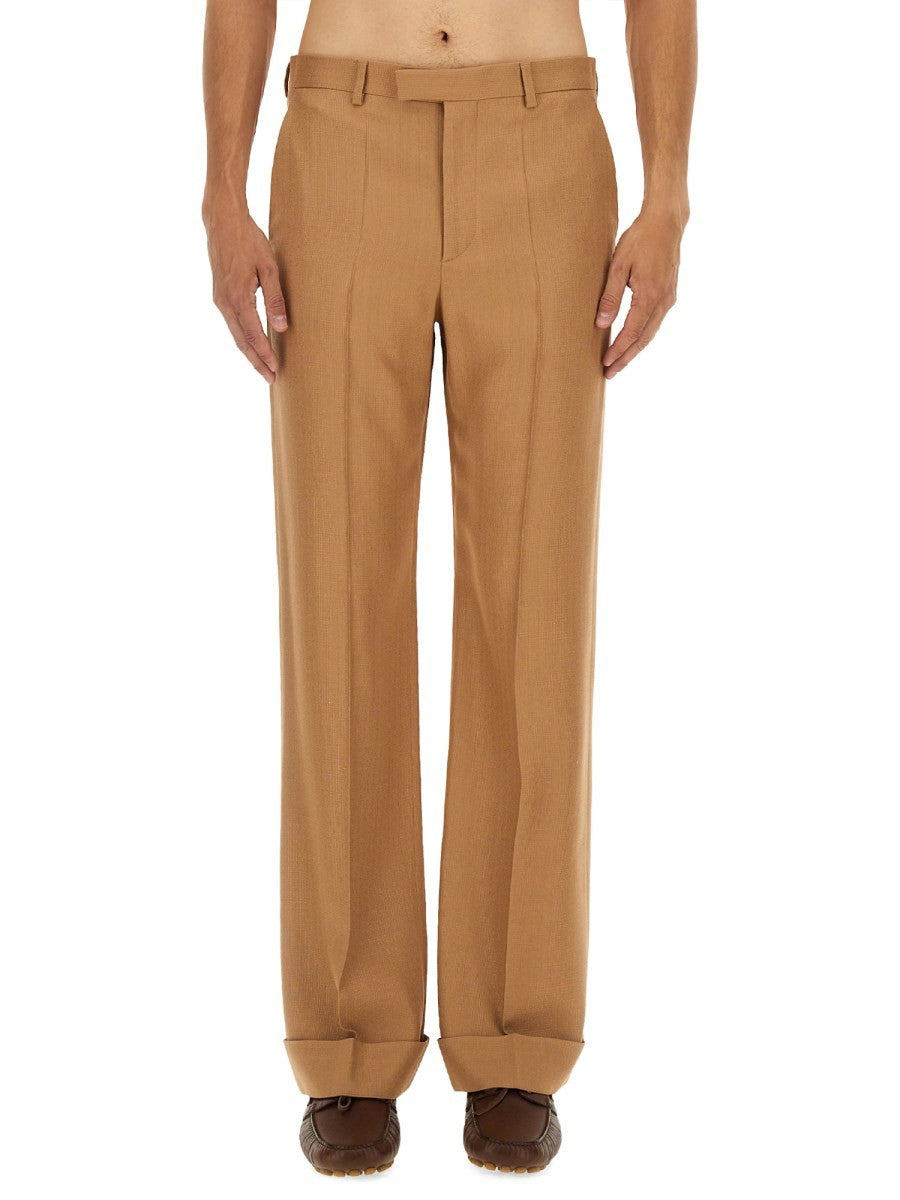 Valentino GABARDINE PANTS WITH LAPELS