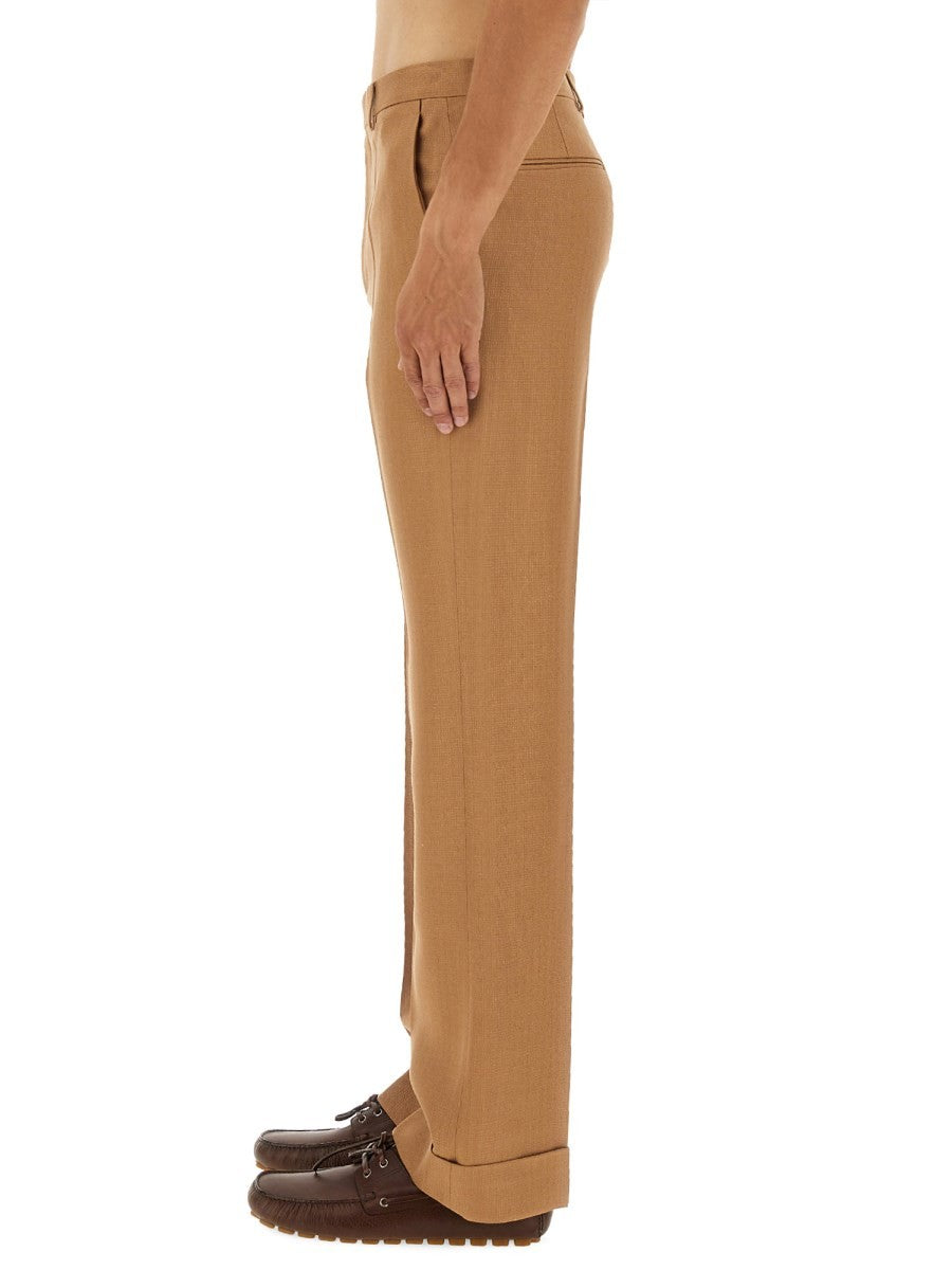 Valentino GABARDINE PANTS WITH LAPELS