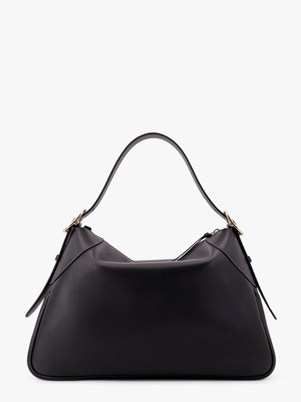 Gucci GG Emblem leather shoulder bag with frontal logo