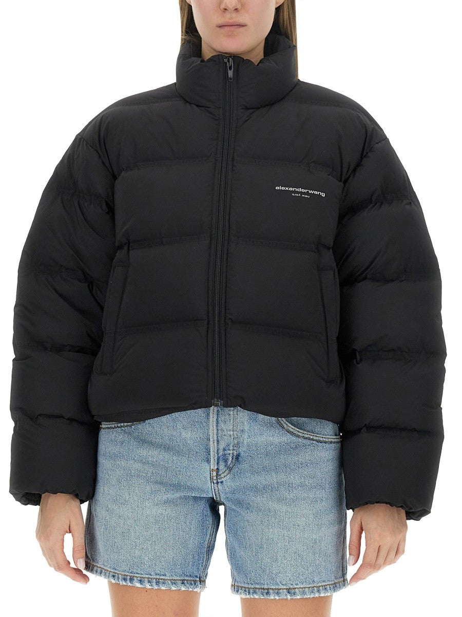 Alexander Wang CROPPED JACKET WITH LOGO