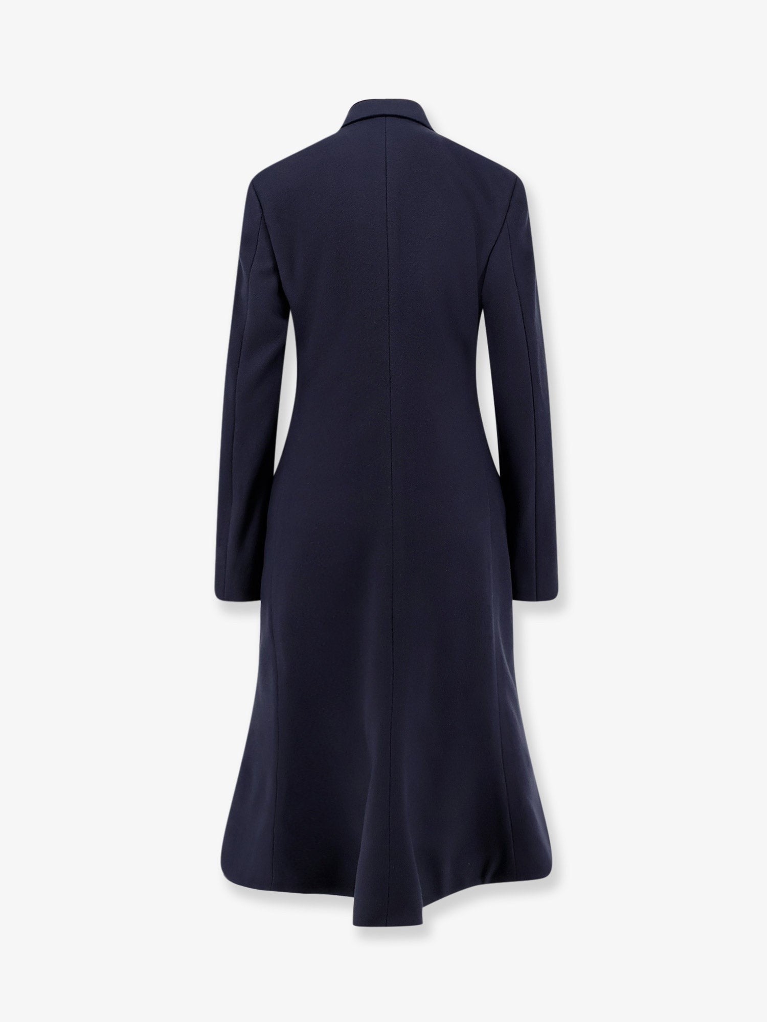 Balenciaga Godet Midi double-breasted wool coat