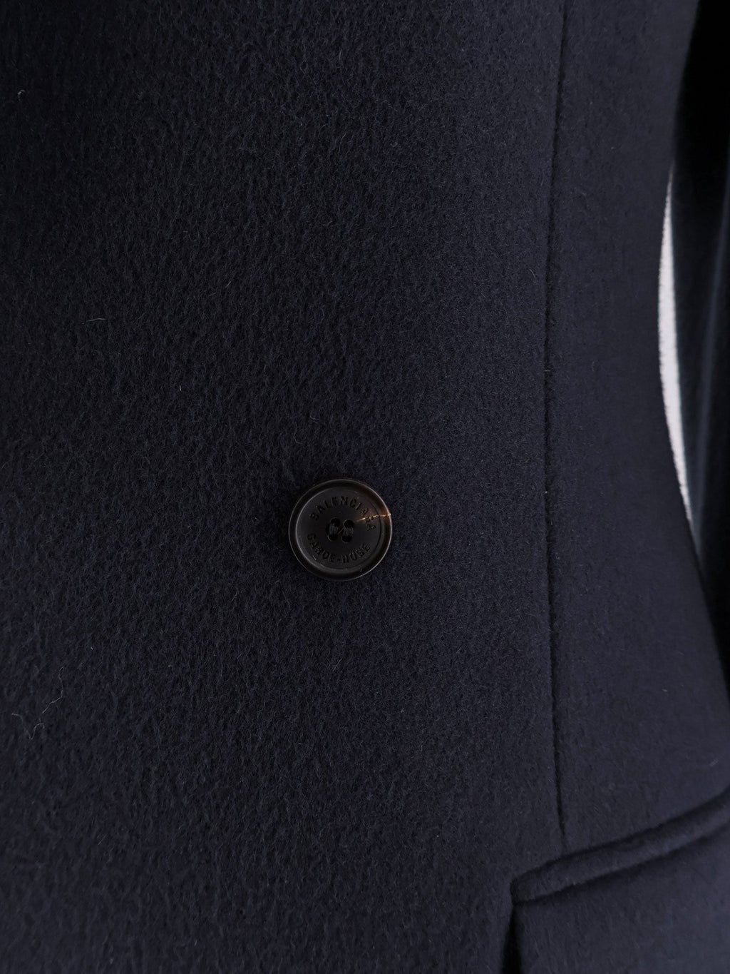 Balenciaga Godet Midi double-breasted wool coat