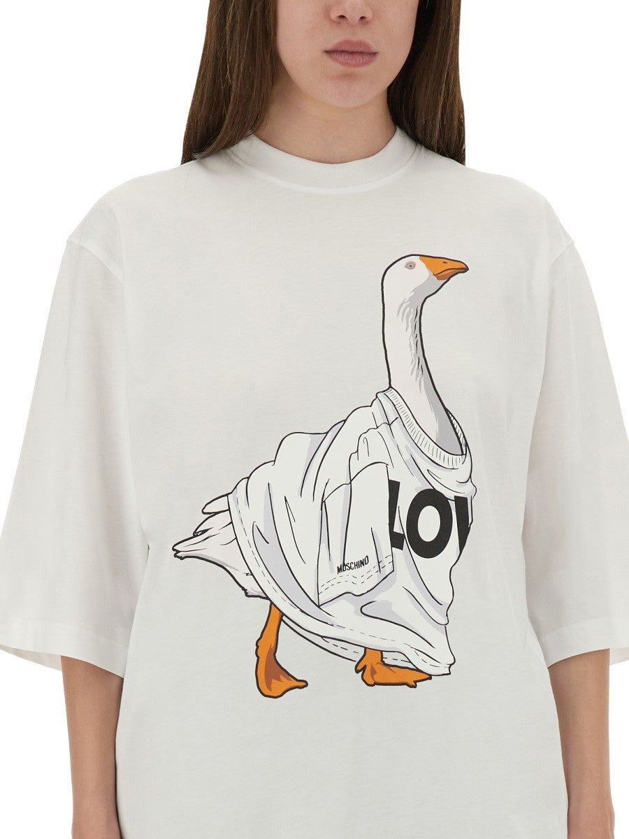 Moschino "GOOSE" JERSEY T-SHIRT