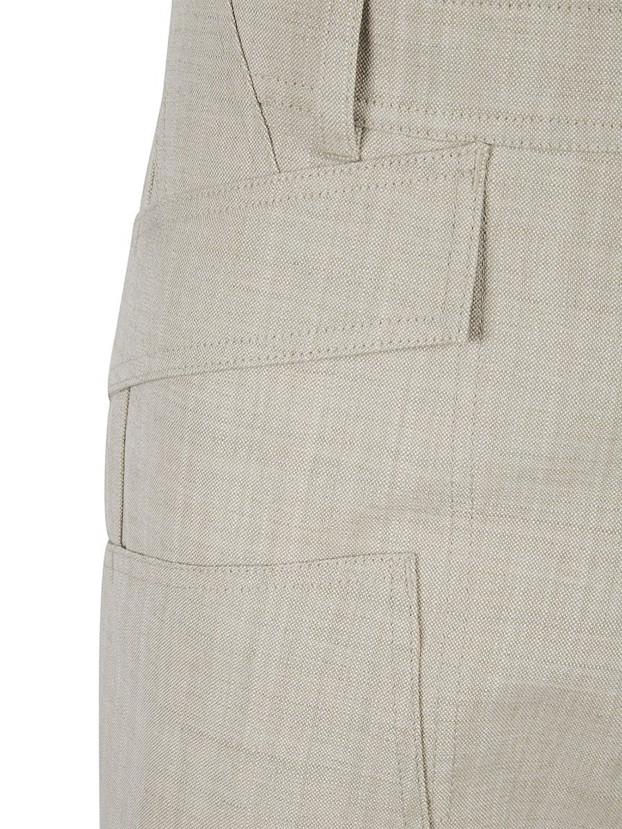 Burberry GRAIN DE POUDRE WOOL BERMUDA SHORTS