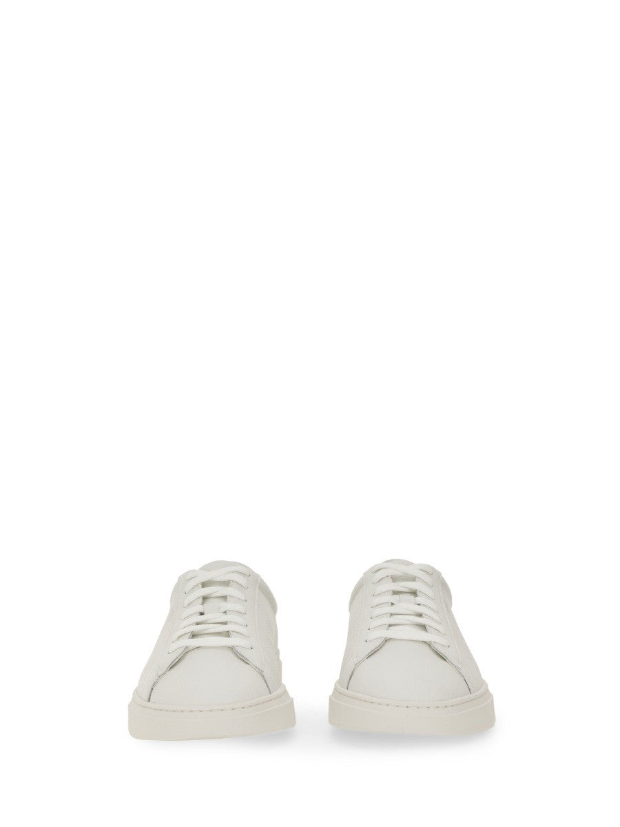 Boss GRAINED LEATHER SNEAKER