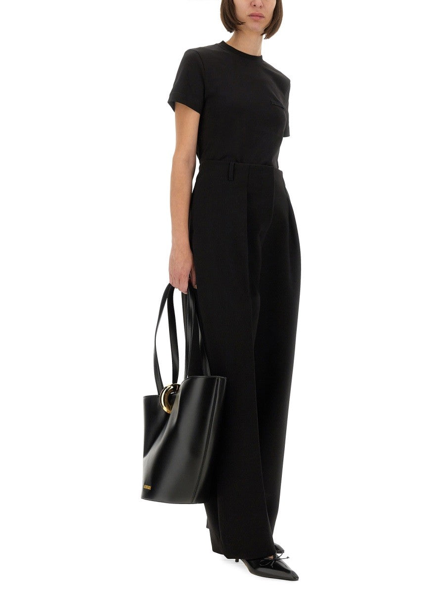 JACQUEMUS GROSGRAIN SHORT SLEEVE T-SHIRT