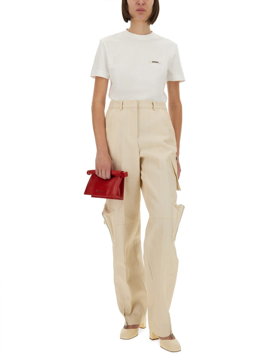 JACQUEMUS GROSGRAIN SHORT SLEEVE T-SHIRT