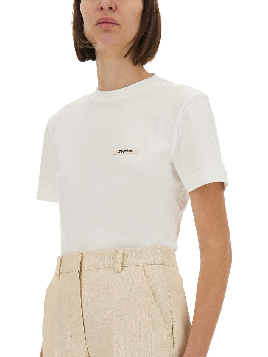 JACQUEMUS GROSGRAIN SHORT SLEEVE T-SHIRT