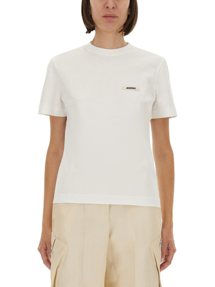 JACQUEMUS GROSGRAIN SHORT SLEEVE T-SHIRT