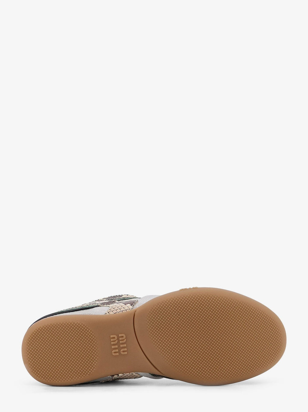 Miu Miu Gymnasium technical fabric and python-print Aisley sneakers
