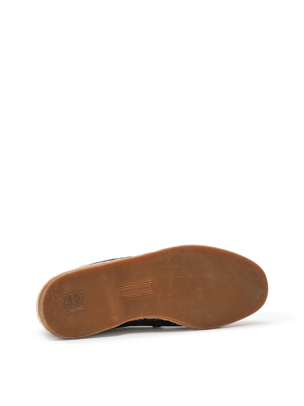 Dolce & Gabbana Brown Perforated Suede Slipper
