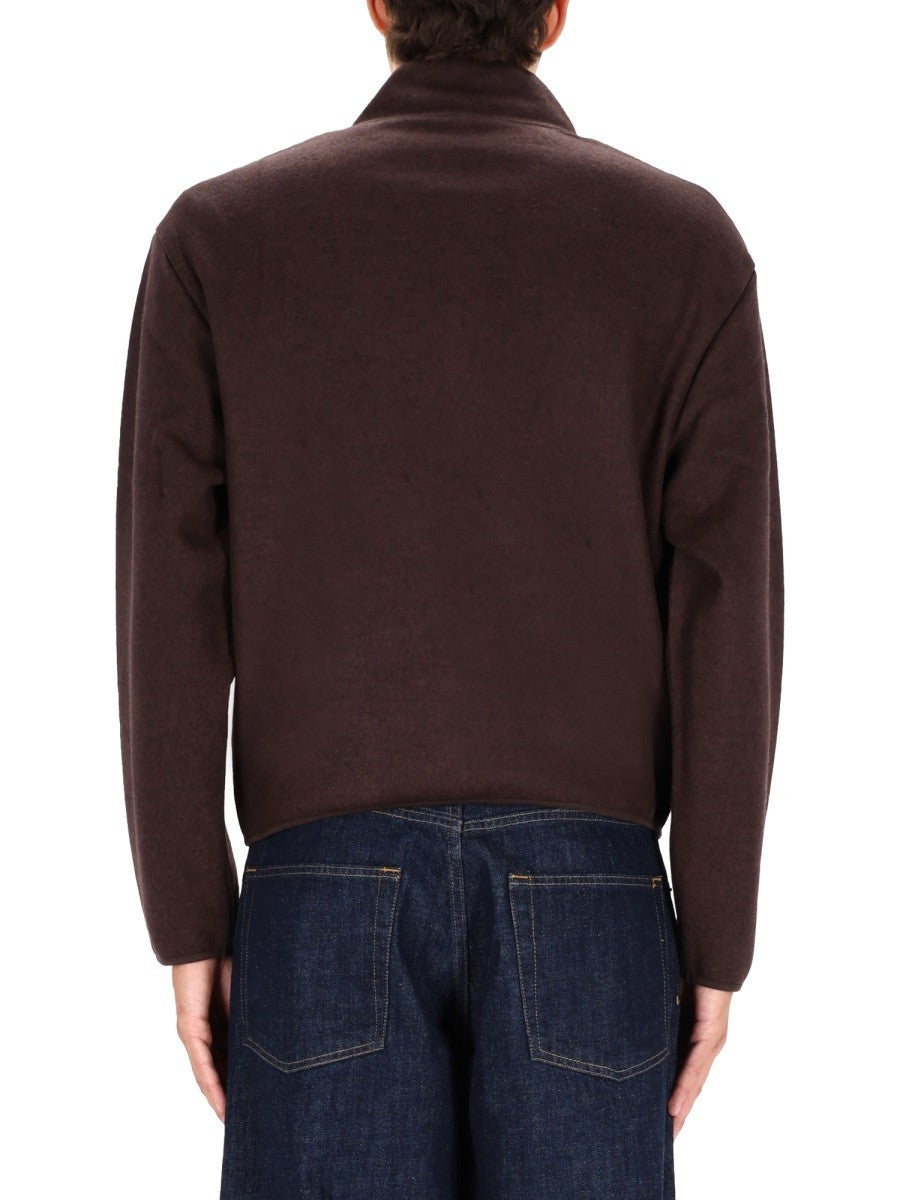 SUNFLOWER HALF ZIPPER SWEATSHIRT