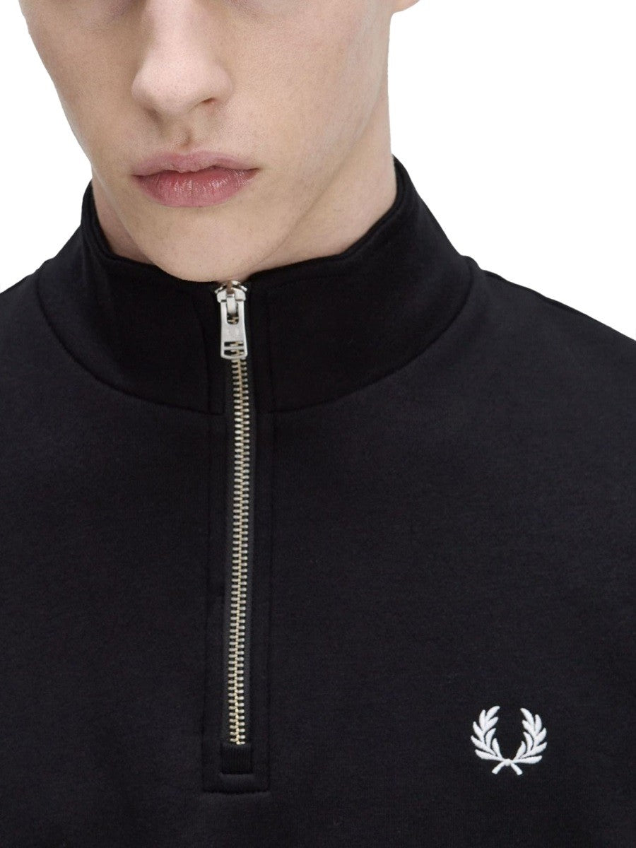FRED PERRY HALF ZIPPER SWEATSHIRT