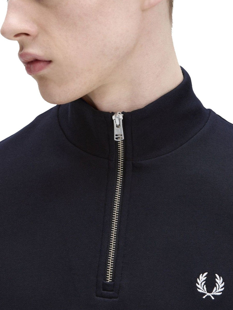 FRED PERRY HALF ZIPPER SWEATSHIRT