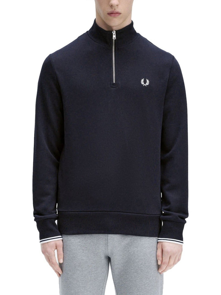 FRED PERRY HALF ZIPPER SWEATSHIRT