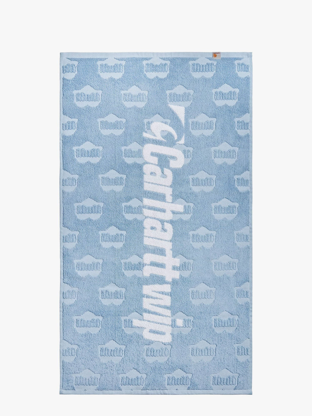 Carhartt Wip Heart train cotton beach towel with jacquard motif