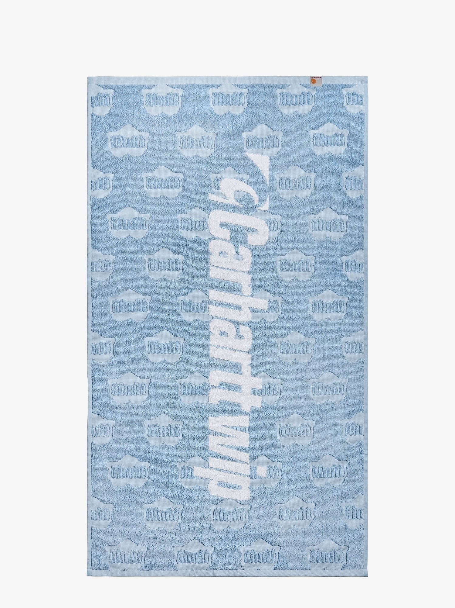Carhartt Wip Heart train cotton beach towel with jacquard motif
