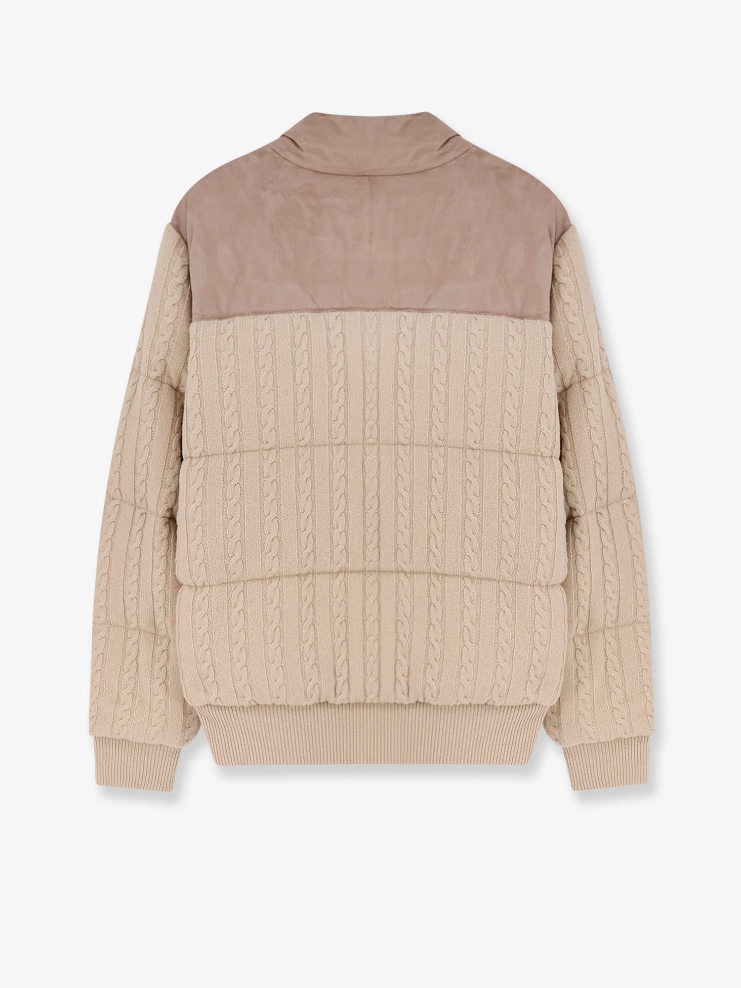 Boss Heat virgin wool and cashmere jacket with suede inserts