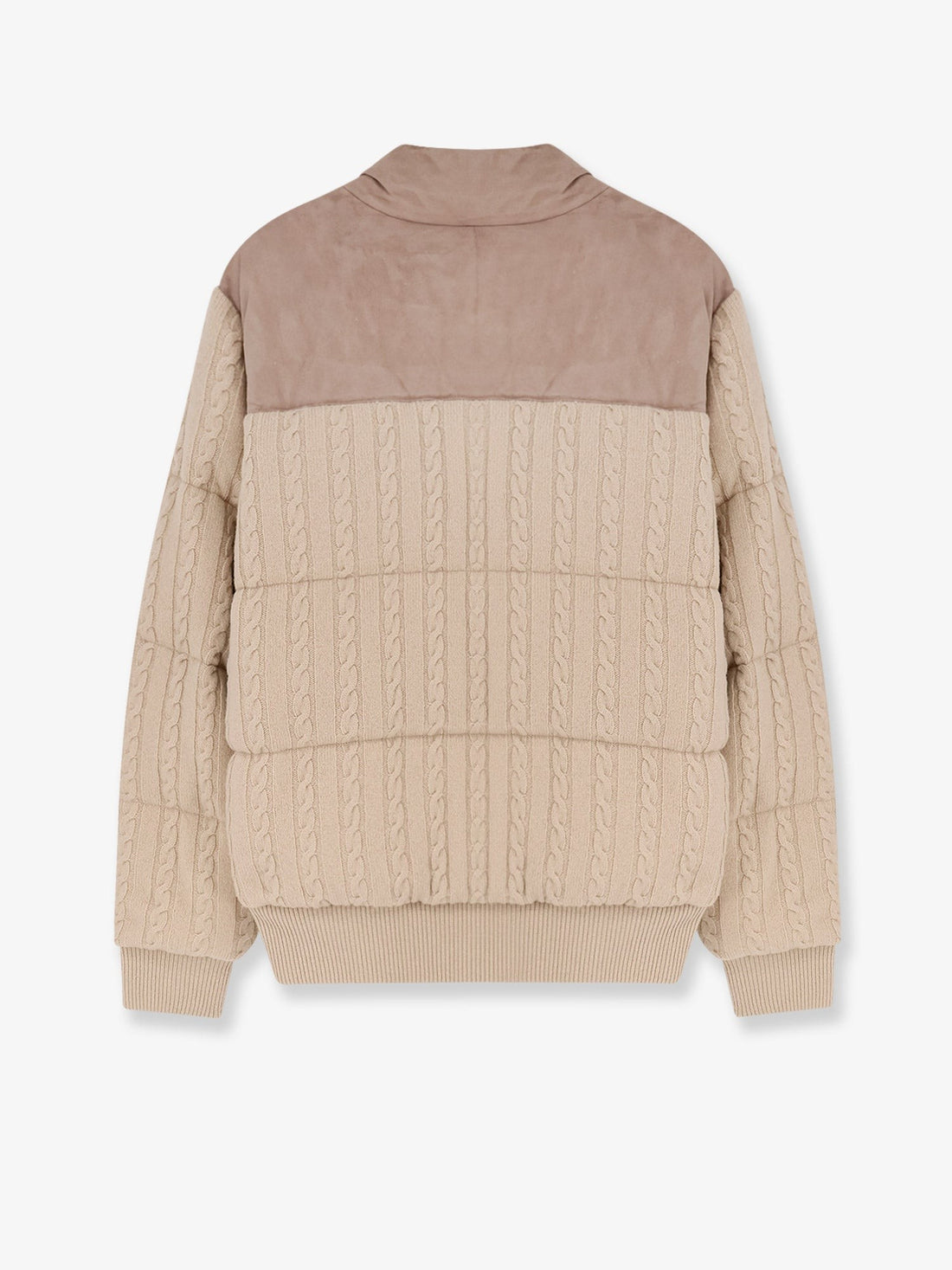 Boss Heat virgin wool and cashmere jacket with suede inserts