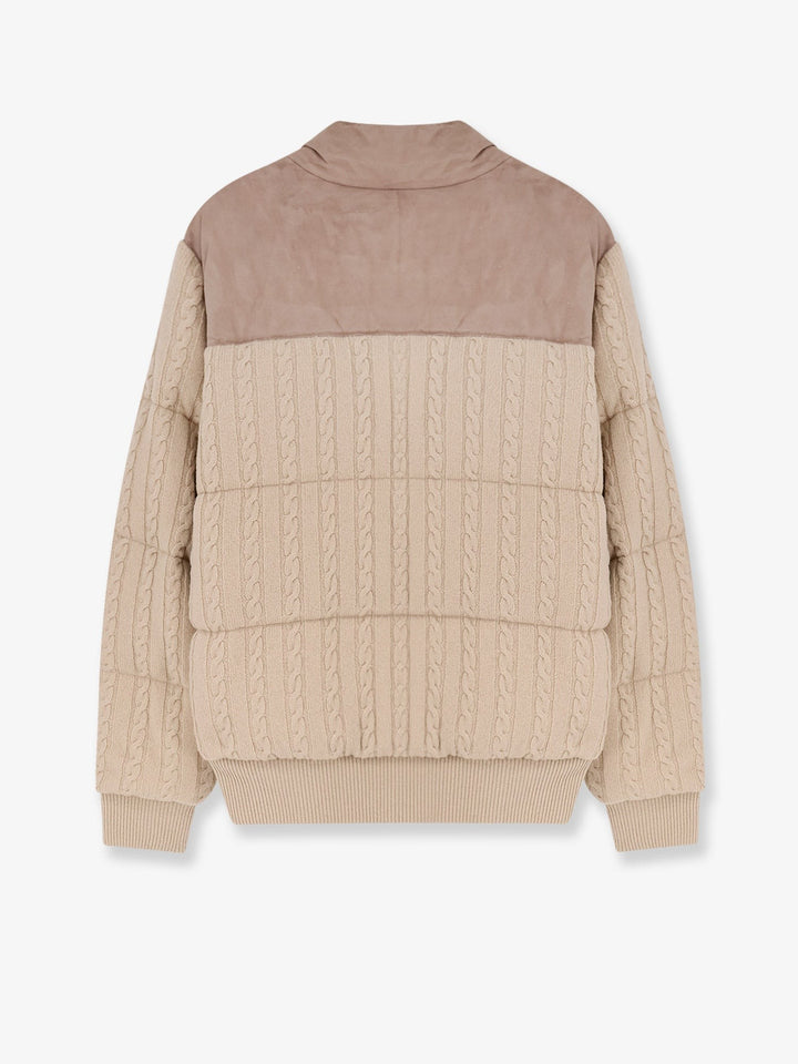 Boss Heat virgin wool and cashmere jacket with suede inserts