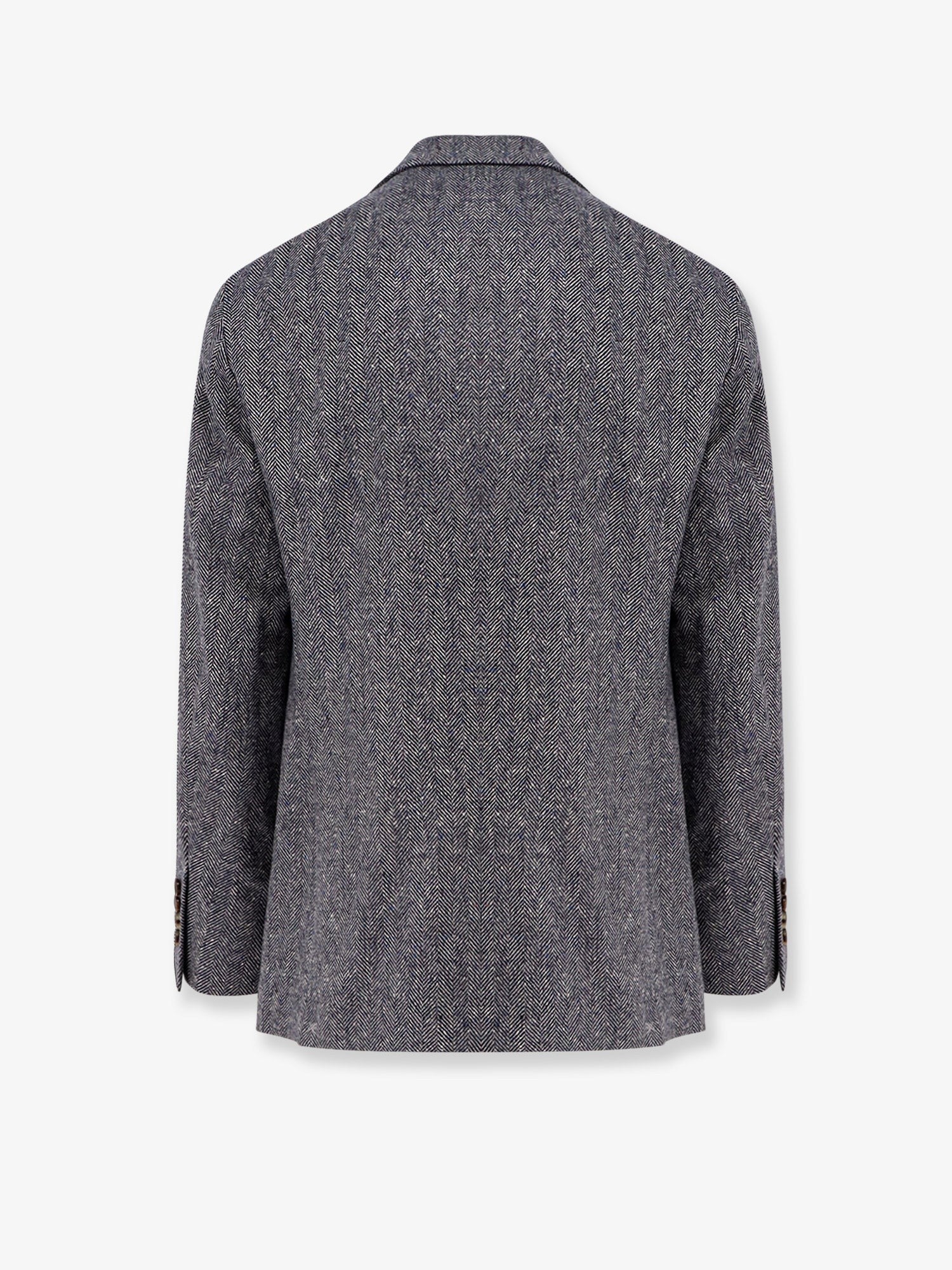 Brunello Cucinelli Herringbone wool and cashmere blazer