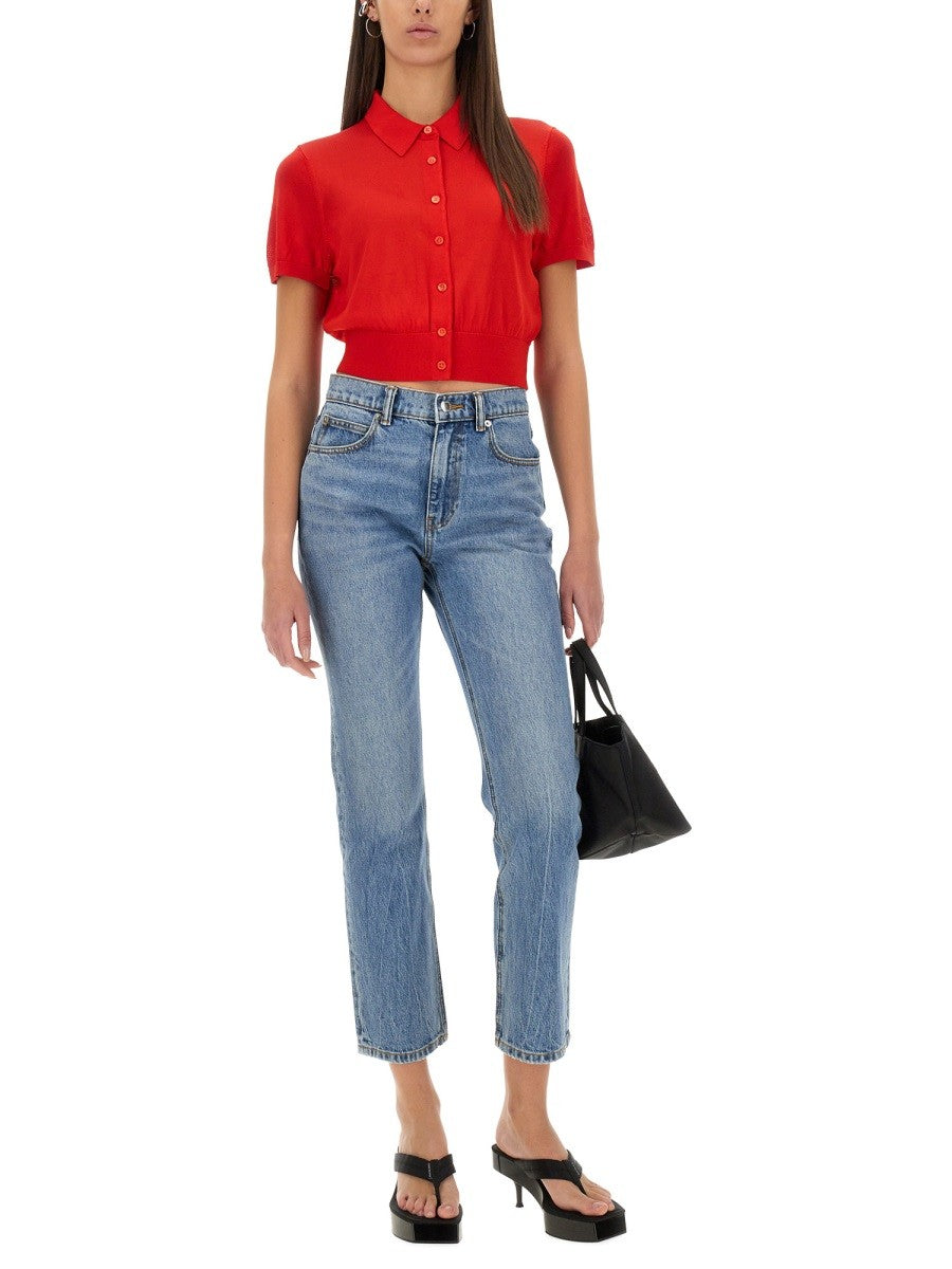 ALEXANDERWANG.T HIGH WAIST JEANS