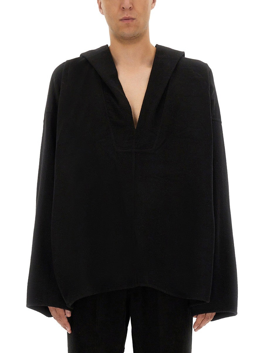 RICK OWENS HOODED CAFTAN