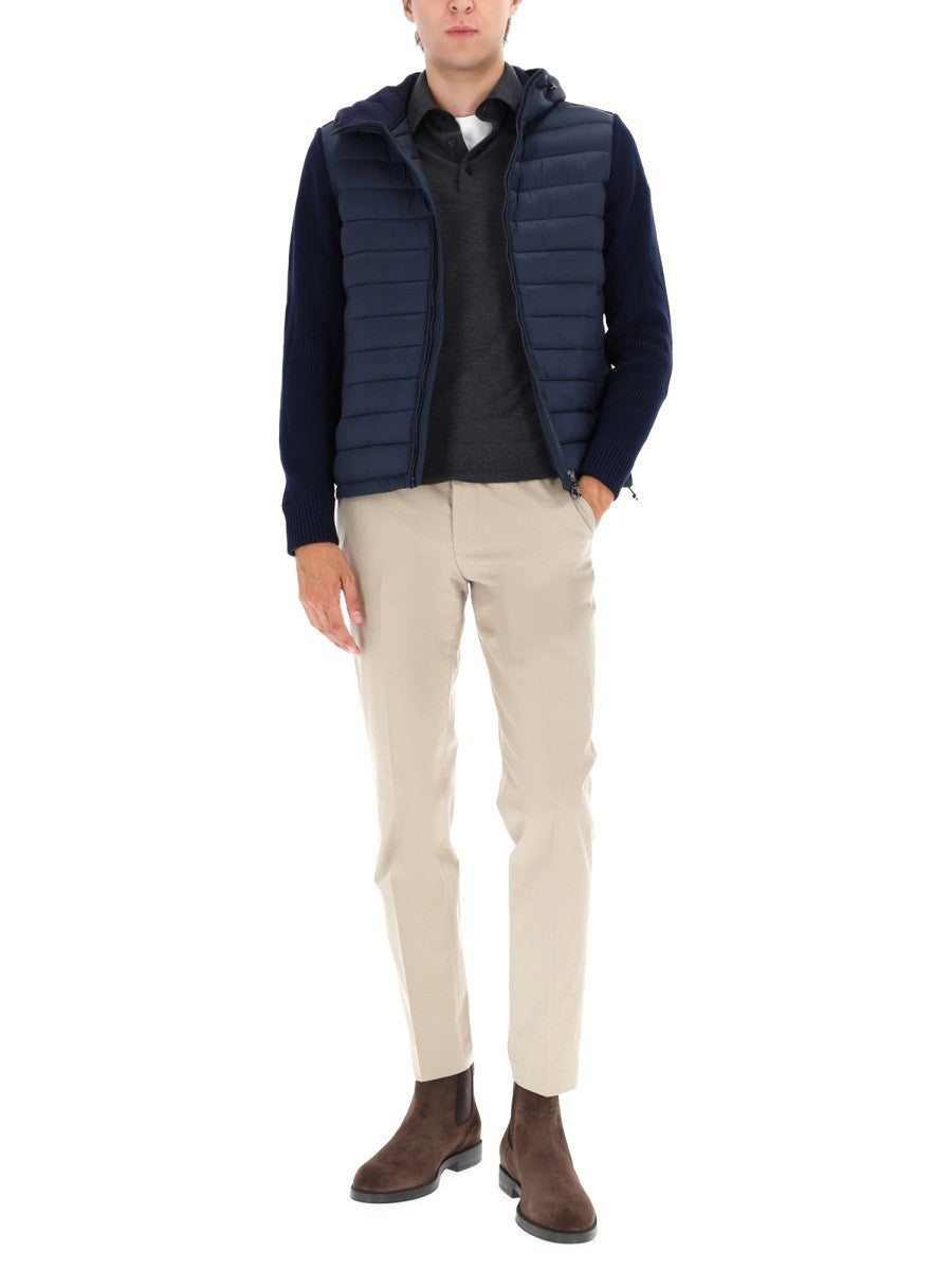 COLMAR ORIGINALS HOODED JACKET WITH KNITTED SLEEVES