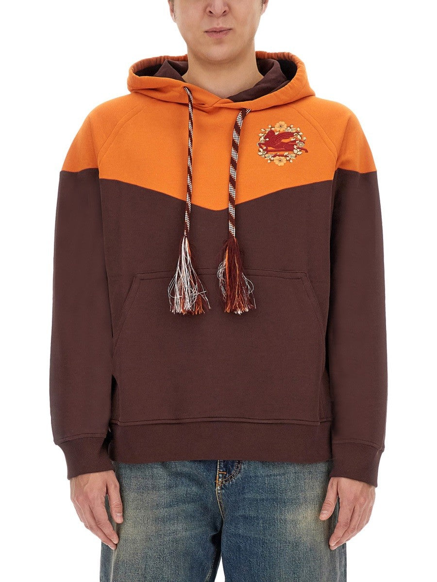 Etro HOODED SWEATSHIRT WITH LOGO