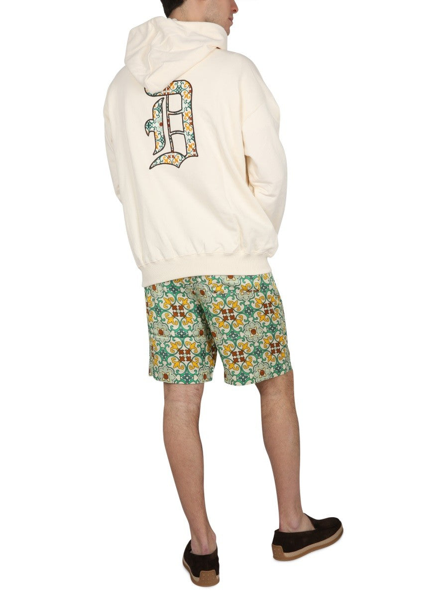 Drole De Monsieur HOODED SWEATSHIRT WITH LOGO