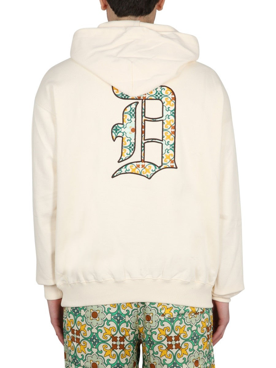 Drole De Monsieur HOODED SWEATSHIRT WITH LOGO