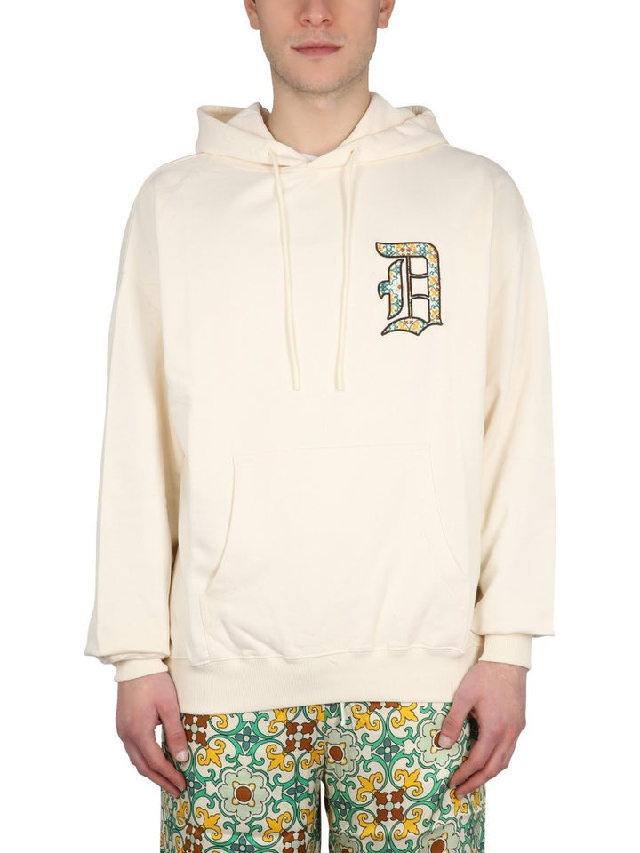 Drole De Monsieur HOODED SWEATSHIRT WITH LOGO