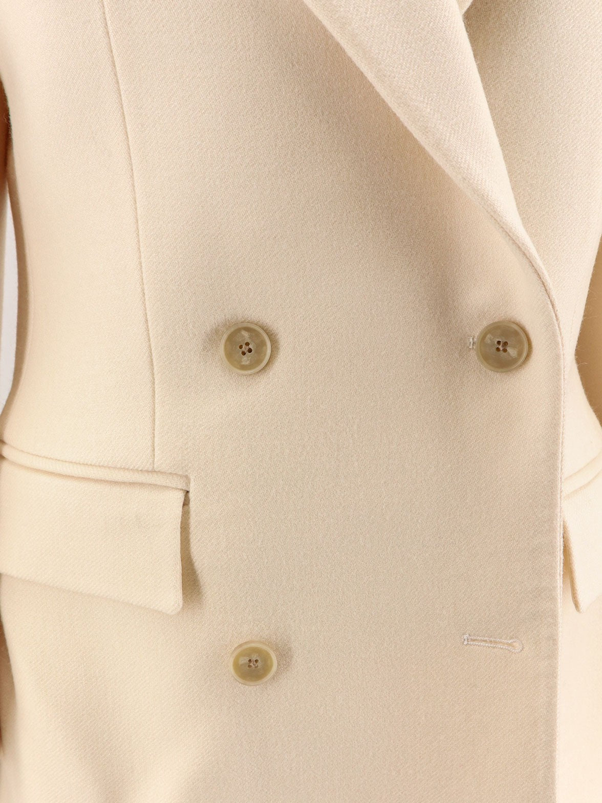 ROHE Hourglass wool double-breasted coat