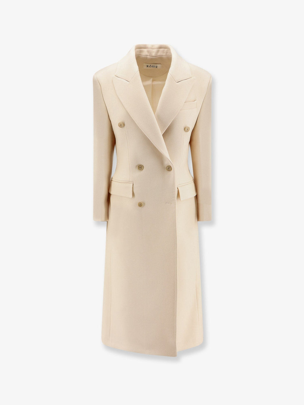 ROHE Hourglass wool double-breasted coat