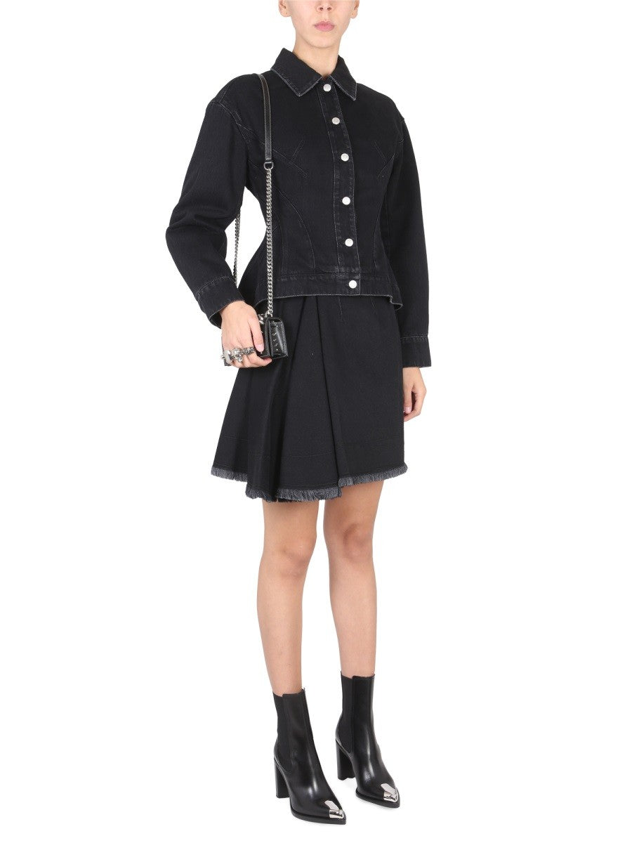 Alexander Mcqueen HYBRID DENIM JACKET