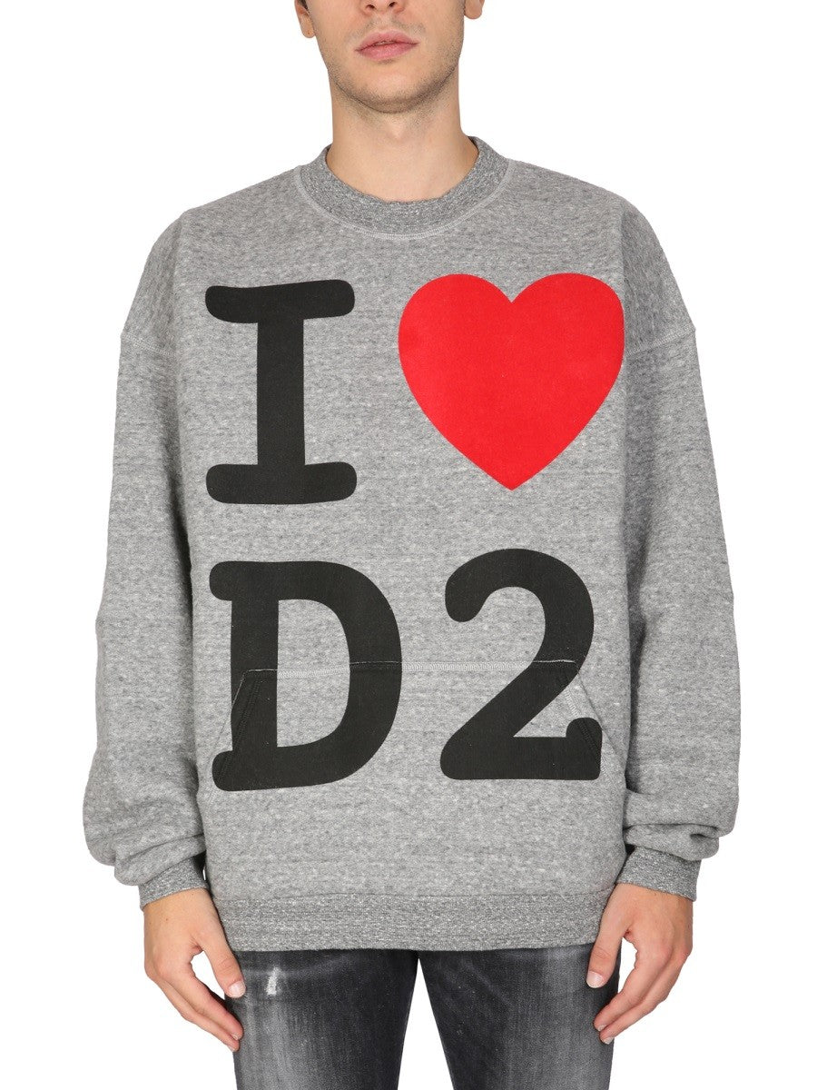 Dsquared I LOVE D2 SWEATSHIRT