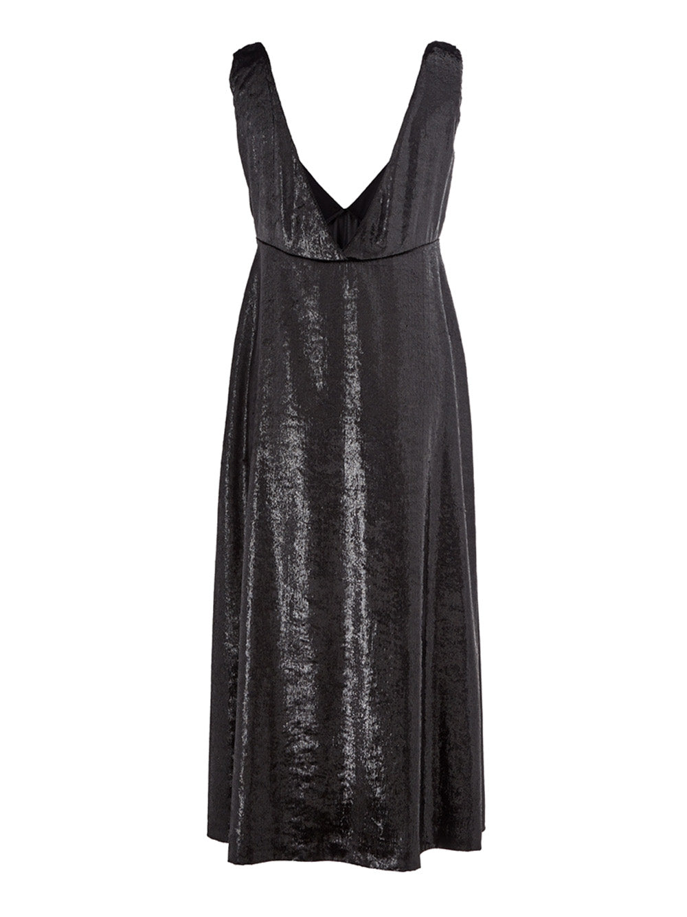 Shiny Velvet Effect Strapless Dress