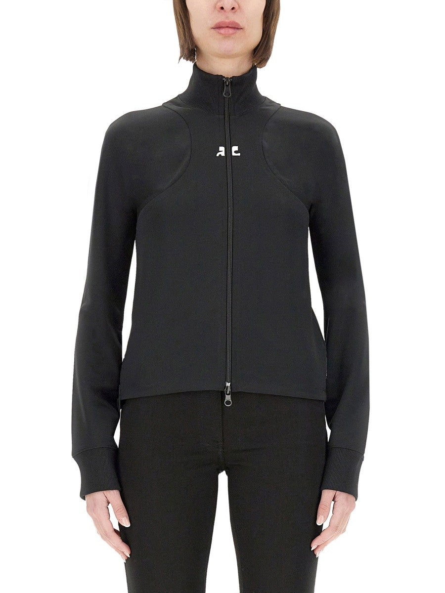 COURREGES INTERLOCK SCUBA JACKET