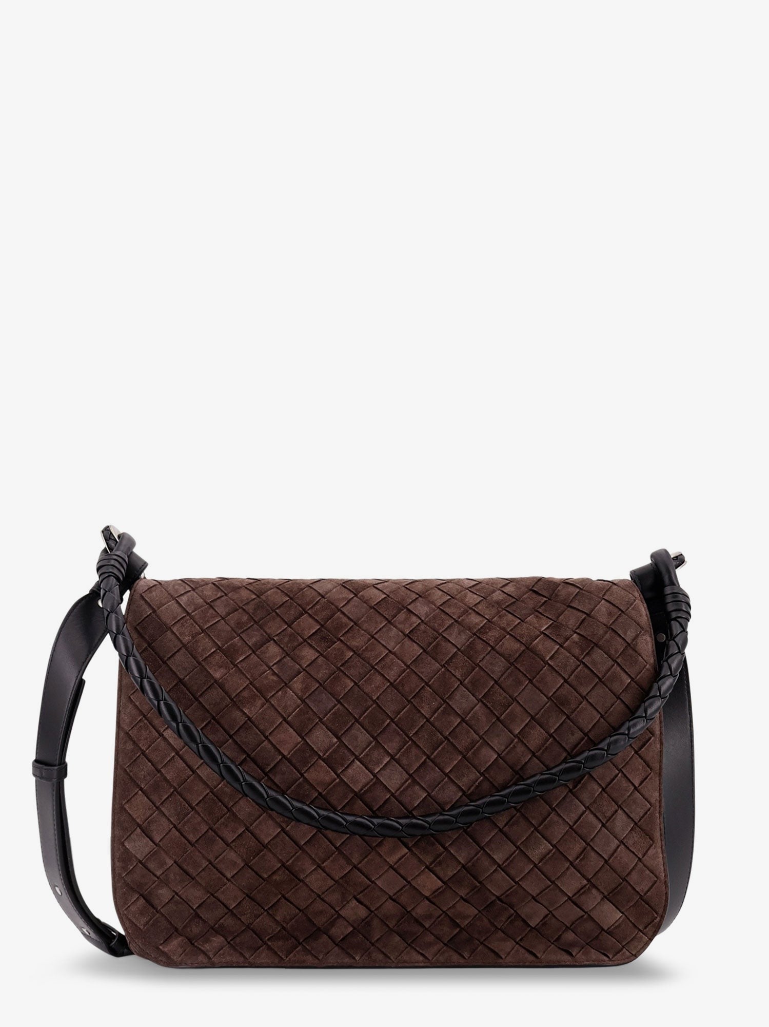 Bottega Veneta Intrecciato suede shoulder bag