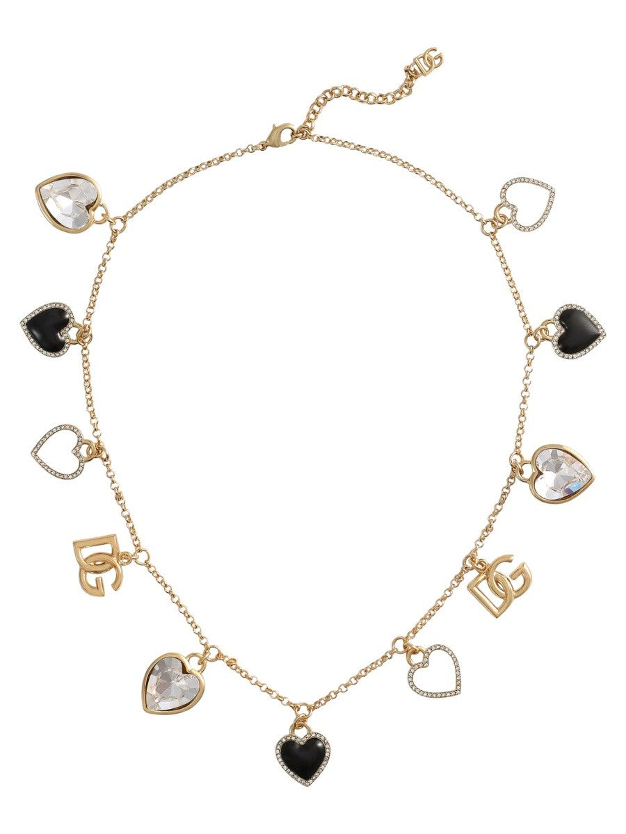 Dolce & Gabbana "ITALIAN TAILORING" NECKLACE WITH HEARTS