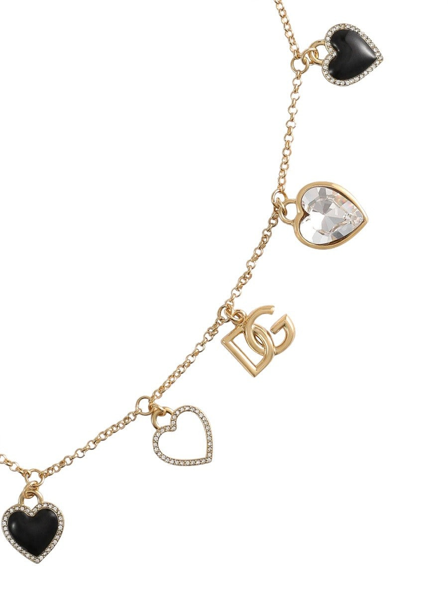 Dolce & Gabbana "ITALIAN TAILORING" NECKLACE WITH HEARTS