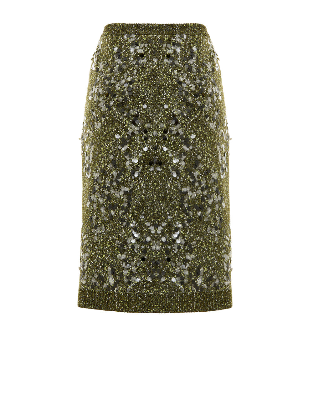 Gucci Military Green Sequin Knit Skirt – Women – Siebentaschen