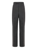 Thom Browne Men's Grey Wool High-Waist Tailored Trousers – Siebentaschen