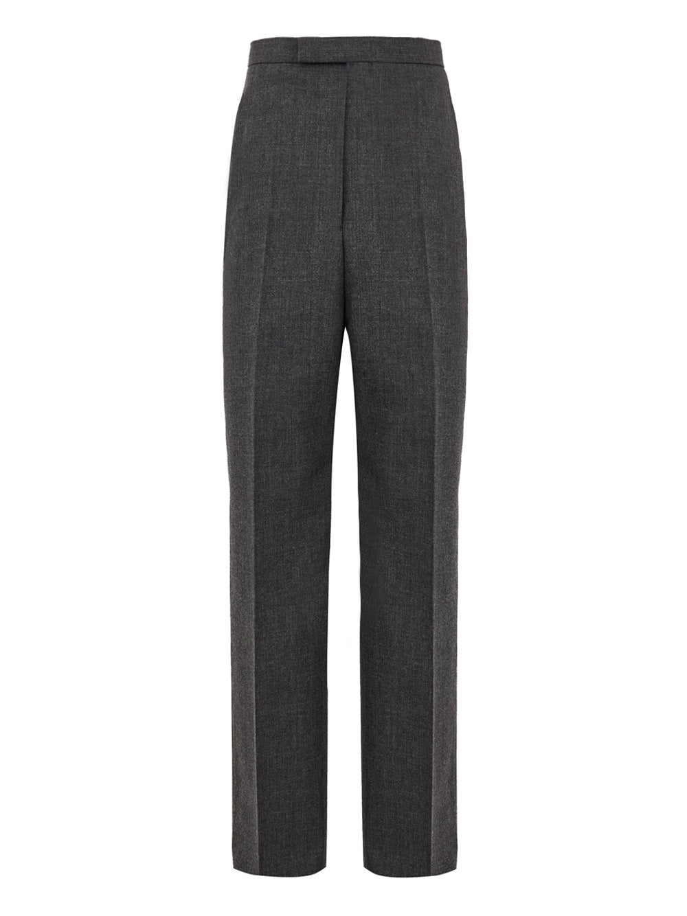 Thom Browne Men's Grey Wool High-Waist Tailored Trousers – Siebentaschen